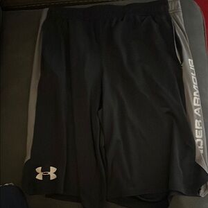 Under Armour Kids Black and Gray Shorts